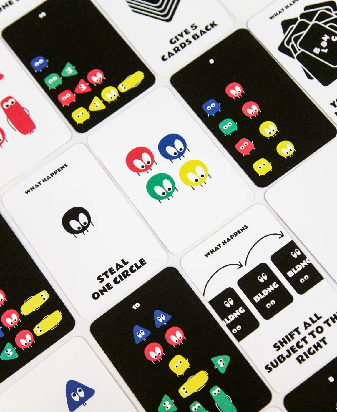 BLDNG - Gioco di carte - Visual design